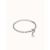 Sterling silver-plated chain bracelet - PUL2539MTL000M-UNO de 50-Renee Taylor Gallery