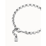 Sterling silver-plated chain bracelet - PUL2539MTL000M-UNO de 50-Renee Taylor Gallery