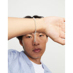 Sterling silver-plated chain bracelet - PUL2539MTL000M-UNO de 50-Renee Taylor Gallery