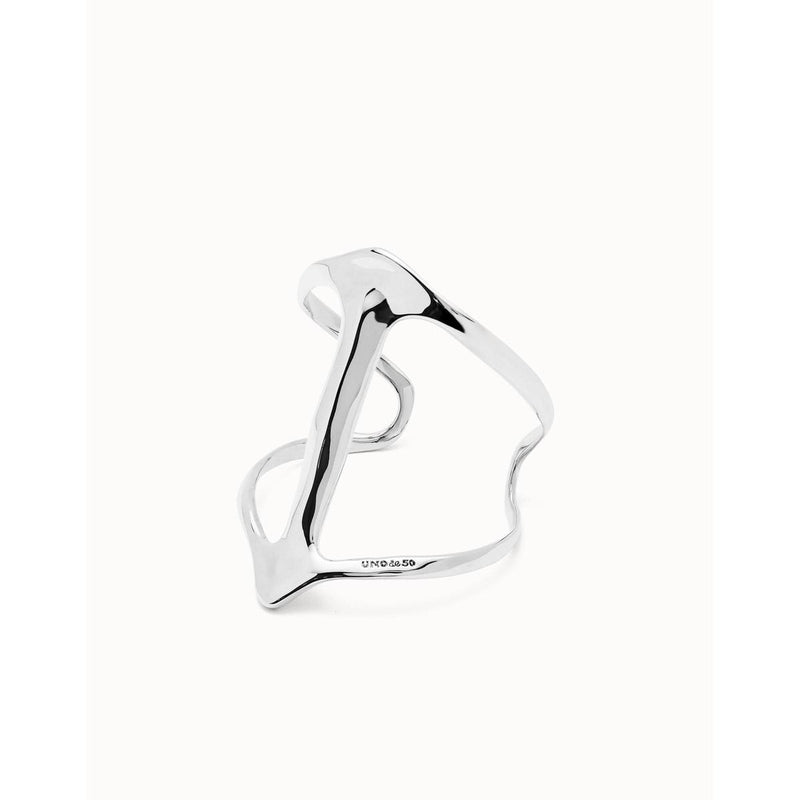 Ser Majestuosa Silver Cuff Bracelet with Manta Ray Structure - PUL2552MTL0000-UNO de 50-Renee Taylor Gallery