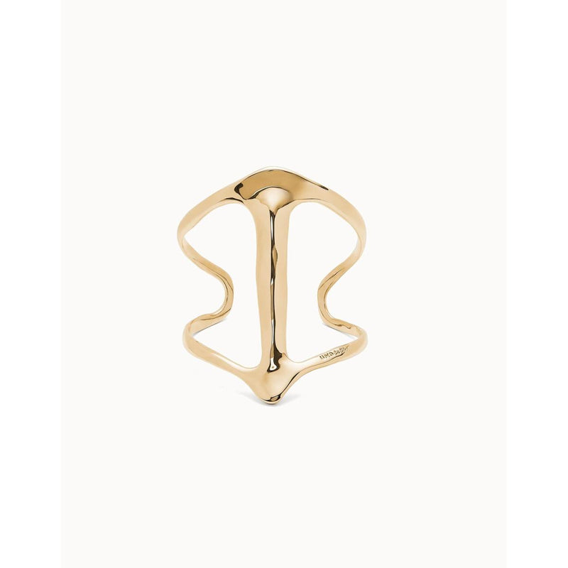 Ser Majestuosa Gold Cuff Bracelet with Manta Ray Structure - PUL2552ORO0000-UNO de 50-Renee Taylor Gallery
