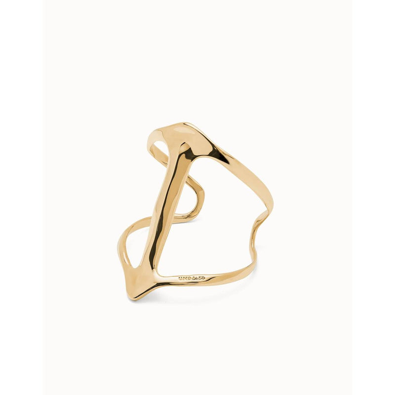 Ser Majestuosa Gold Cuff Bracelet with Manta Ray Structure - PUL2552ORO0000-UNO de 50-Renee Taylor Gallery