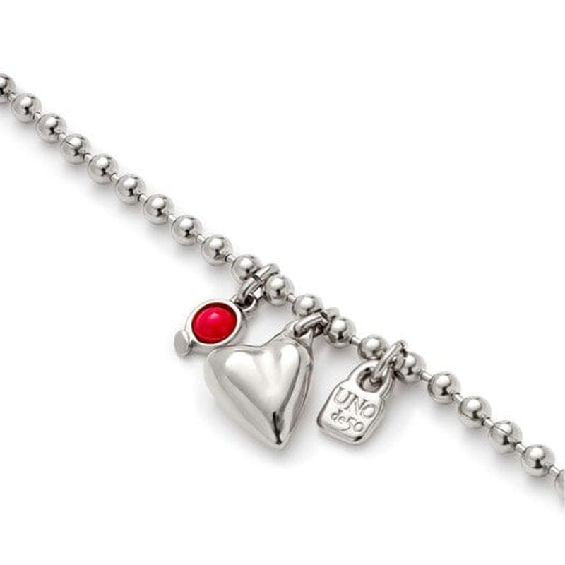 Ser Unico Sterling Silver Plated Bracelet - PUL2559ROJMTL-UNO de 50-Renee Taylor Gallery