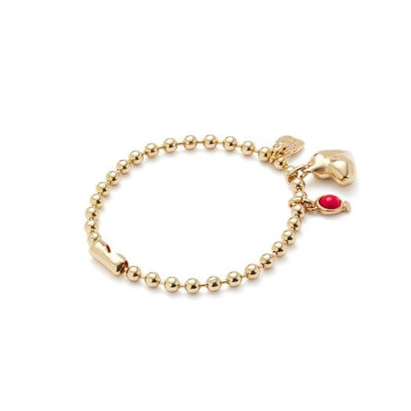Ser Unico 18K Gold Plated Bracelet - PUL2559ROJORO-UNO de 50-Renee Taylor Gallery