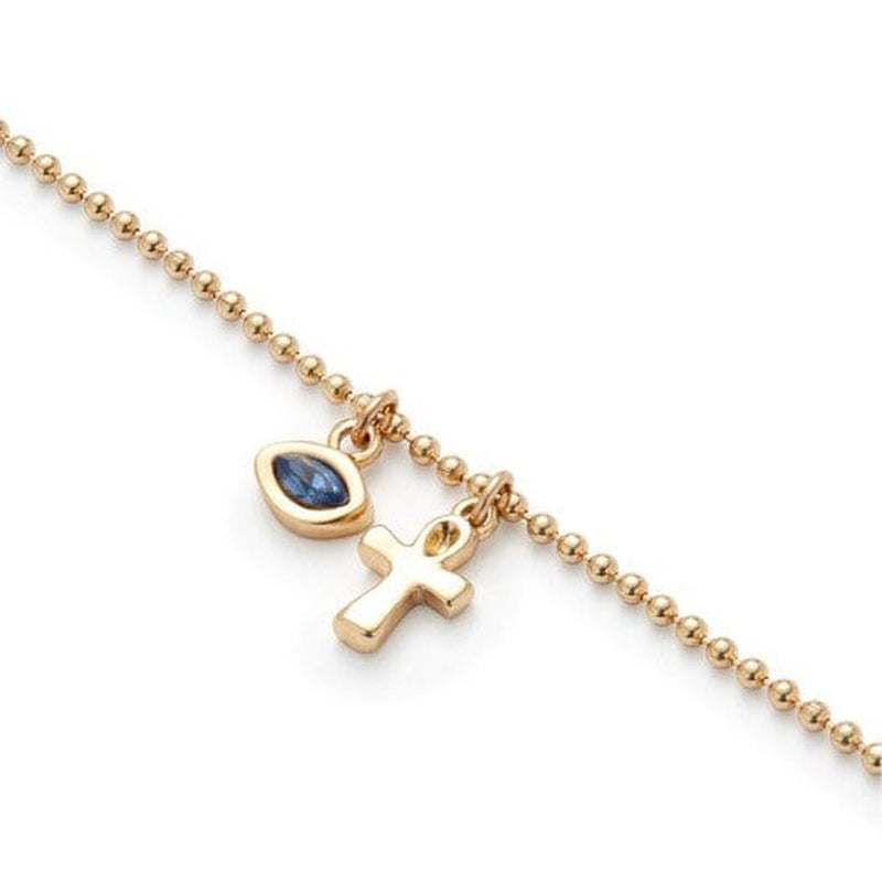 Ser Unico 18K Gold Plated Bracelet - PUL2560AZUORO-UNO de 50-Renee Taylor Gallery