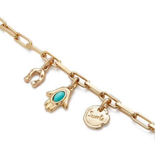 Ser Unico 18K Gold Plated Bracelet - PUL2566TQSORO-UNO de 50-Renee Taylor Gallery