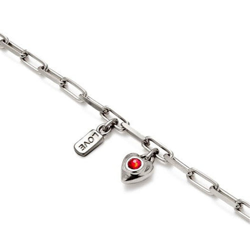 Ser Unico Sterling Silver Plated Bracelet - PUL2567ROJMTL-UNO de 50-Renee Taylor Gallery