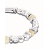 Ser Imparable Beaded Bracelet with Silver and Ivory Beads - PUL2585MFLMTL0-UNO de 50-Renee Taylor Gallery