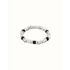 Ser Imparable Beaded Bracelet with Silver and Black Murano Glass Beads - PUL2585NGRMTL0-UNO de 50-Renee Taylor Gallery