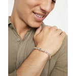 Ser Imparable Silver Beaded Stretch bracelet with a Skull - PUL2589NGRMTL0-UNO de 50-Renee Taylor Gallery