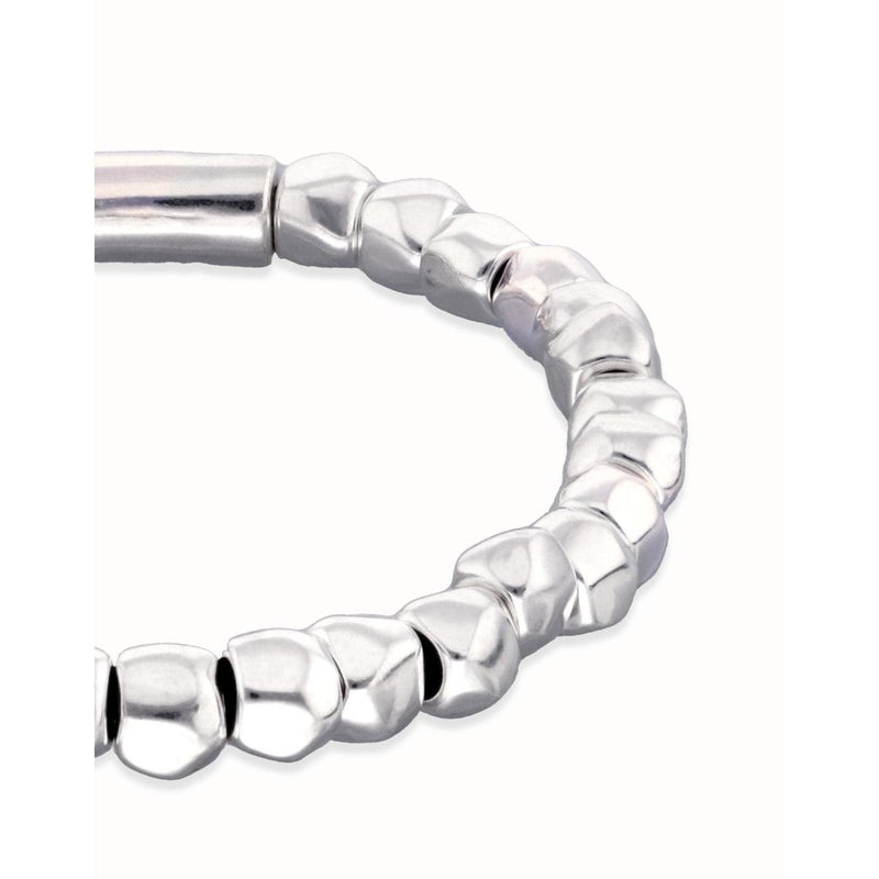 Ser Imparable Silver Stretch Beaded bracelet - PUL2591MTL0000-UNO de 50-Renee Taylor Gallery