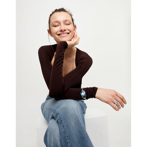 Ser Deslumbrante Faceted Blue Crystal Silver Plated Bracelet - PUL2593AZUMTL0-UNO de 50-Renee Taylor Gallery