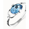 Ser Deslumbrante Faceted Blue Crystal Silver Plated Bracelet - PUL2593AZUMTL0-UNO de 50-Renee Taylor Gallery