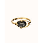 Ser Deslumbrante Gray Oval Faceted Crystal Rigid Gold Plated Bracelet - PUL2593GRSORO0-UNO de 50-Renee Taylor Gallery
