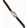 Ser Deslumbrante Pink Oval Faceted Crystal Leather Bracelet - PUL2594RSAMTL0M-UNO de 50-Renee Taylor Gallery