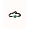 Ser Deslumbrante Green Oval Faceted Crystal Silver Plated Bracelet - PUL2594VRDMTL0M-UNO de 50-Renee Taylor Gallery