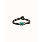 Ser Deslumbrante Green Oval Faceted Crystal Silver Plated Bracelet - PUL2594VRDMTL0M-UNO de 50-Renee Taylor Gallery