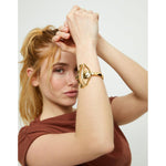 Bangle Bracelet with a Striking Central Eye - PUL2598ORO-UNO de 50-Renee Taylor Gallery