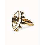 Bangle Bracelet with a Striking Central Eye - PUL2598ORO-UNO de 50-Renee Taylor Gallery
