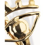Bangle Bracelet with a Striking Central Eye - PUL2598ORO-UNO de 50-Renee Taylor Gallery