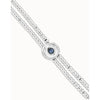 Ser Intuitiva Silver Two-Strand Beaded Bracelet with an Azul Eye-Shaped Charm - PUL2599AZUMTL0M-UNO de 50-Renee Taylor Gallery