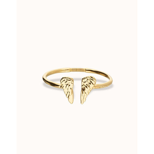 Ser Invencible Cuff bracelet with wing detail - PUL2602ORO-UNO de 50-Renee Taylor Gallery