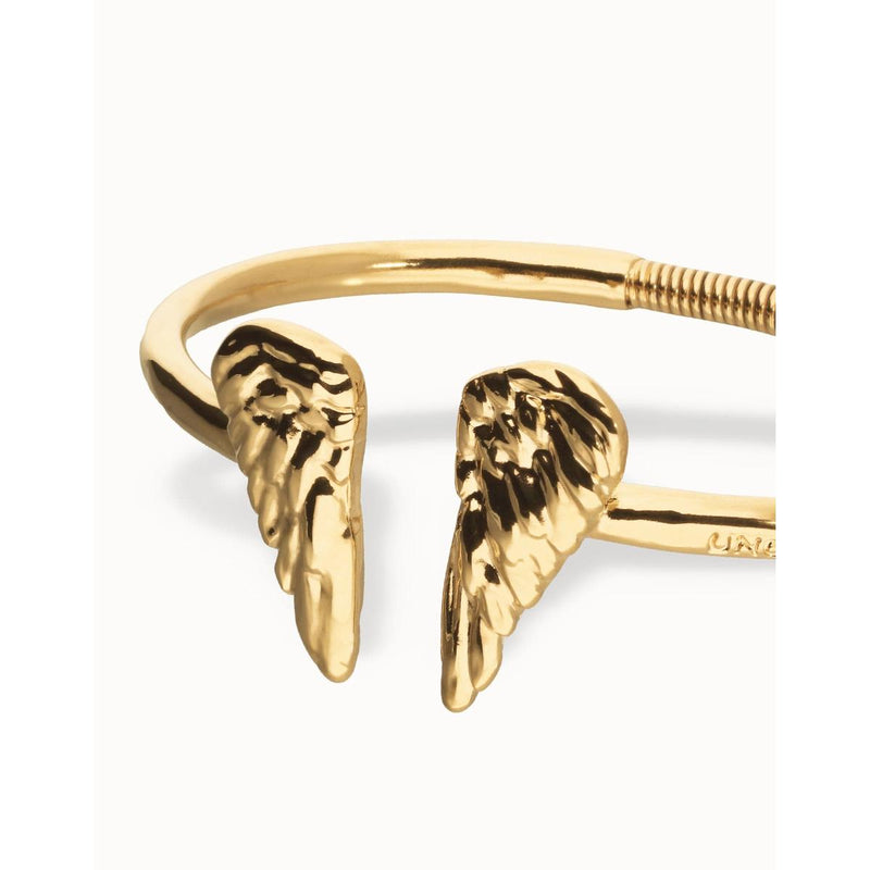 Ser Invencible Cuff bracelet with wing detail - PUL2602ORO-UNO de 50-Renee Taylor Gallery