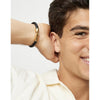 Ser Imparable Leather Braided Bracelet with Golden Clasp - PUL2604ORONGR0-UNO de 50-Renee Taylor Gallery