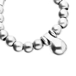 Silver Beaded Bracelet with Small and Large Beads - PUL2608MTL000-UNO de 50-Renee Taylor Gallery