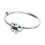 Silver and Blue Flutter Bracelet - PUL2614AZUMTL-UNO de 50-Renee Taylor Gallery