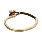 Gold and Leather Flutter Bracelet - PUL2614MARORO-UNO de 50-Renee Taylor Gallery