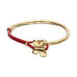 Gold and Red Flutter Bracelet - PUL2614ROJORO-UNO de 50-Renee Taylor Gallery