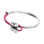 Silver and Pink Flutter Bracelet - PUL2614RSAMTL-UNO de 50-Renee Taylor Gallery