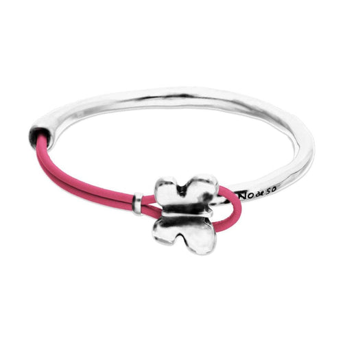 Silver and Pink Flutter Bracelet - PUL2614RSAMTL-UNO de 50-Renee Taylor Gallery