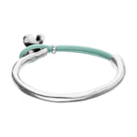 Silver and Teal Flutter Bracelet - PUL2614TQSMTL-UNO de 50-Renee Taylor Gallery
