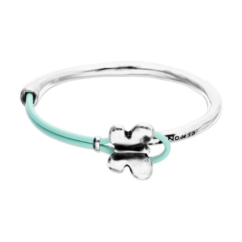 Silver and Teal Flutter Bracelet - PUL2614TQSMTL-UNO de 50-Renee Taylor Gallery