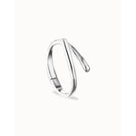 Roots Rigid Bracelet Plated in Sterling Silver with Intertwined Organic Shapes - PUL2630MTL-UNO de 50-Renee Taylor Gallery