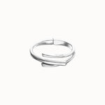 Silver Bangle Bracelet with Three Intertwined Organic Shapes - PUL2631MTL-UNO de 50-Renee Taylor Gallery
