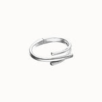 Silver Bangle Bracelet with Three Intertwined Organic Shapes - PUL2631MTL-UNO de 50-Renee Taylor Gallery