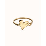 Golden Semi-Rigid Bracelet with Heart Detail - PUL2639ORO-UNO de 50-Renee Taylor Gallery