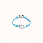 Blue Elastic Thread Bracelet with Silver Heart - PUL2641AZUMTL-UNO de 50-Renee Taylor Gallery