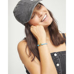 Blue Elastic Thread Bracelet with Golden Heart - PUL2641AZUORO-UNO de 50-Renee Taylor Gallery