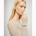 Brown Elastic Thread Bracelet with Silver Heart- PUL2641MARMTL-UNO de 50-Renee Taylor Gallery