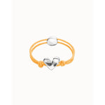 Orange Elastic Thread Bracelet with Silver Heart - PUL2641NRJMTL-UNO de 50-Renee Taylor Gallery