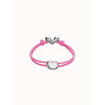 Pink Elastic Thread Bracelet with Silver Heart Charm - PUL2641RSAMTL-UNO de 50-Renee Taylor Gallery