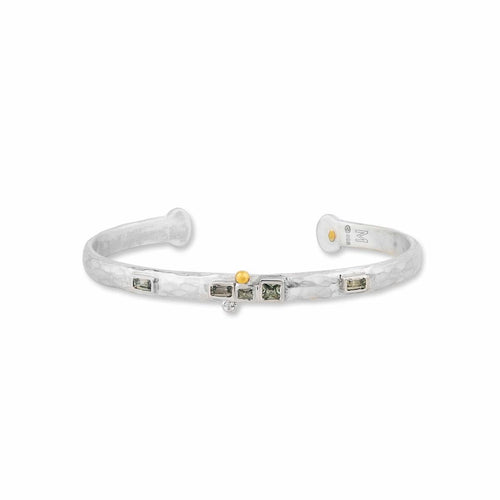 Prismic Scatter Bracelet, Greens with Sapphire by Lika Behar