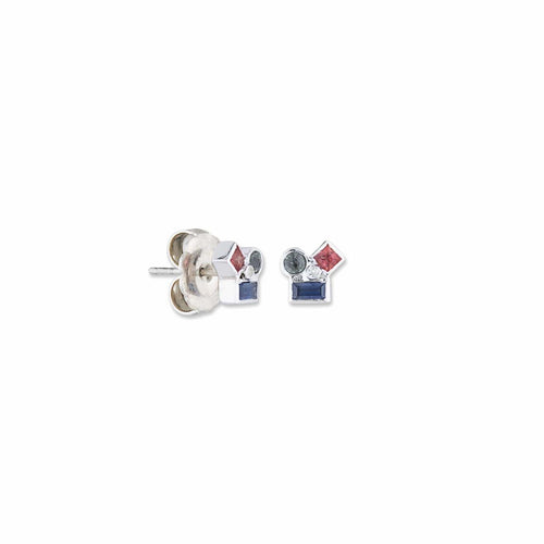Prismic Earrings with Sapphire by Lika Behar