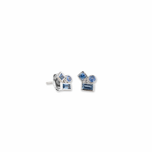 Prismic Earrings with Sapphire by Lika Behar