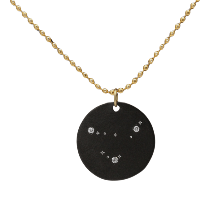 Black Zirconium Diamond Zodiac Necklace - PZ027SAGITTARIUS-Heavy Stone-Renee Taylor Gallery