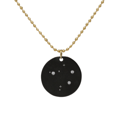 18MM Zirconium Libra Zodiac Pendant w/ Lab-Grown Diamonds - PZ027:LIBRA+CN10-Heavy Stone-Renee Taylor Gallery